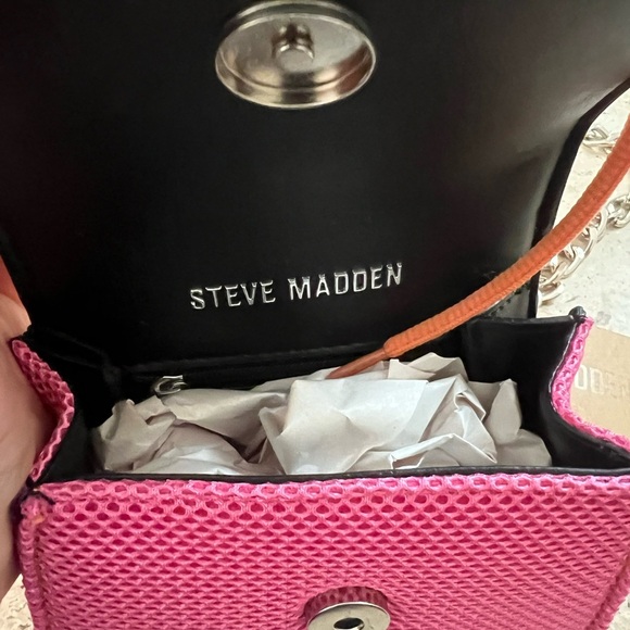 Steve Madden Bdoraa Orange Mul Flap Too Handle Bag - Picture 7 of 7